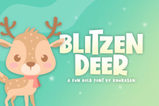 Blitzen Deer: The Festive Font for Your Brand’s Holiday Cheer