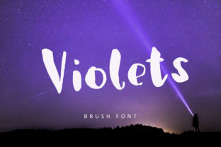 Bringing Whimsical Charm to Handmade Products with Violets Font