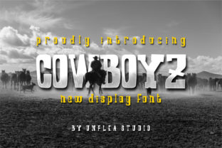 Cowboyz: A Display Font for Editorial Character and Mood