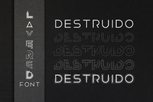 Destruido: A Display Font That Builds a Bold Brand Identity