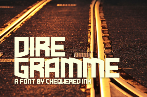 Dire Gramme: The Display Font That Energizes Campaign Graphics