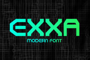 Exxa: The Futuristic Craft Font for Modern Products