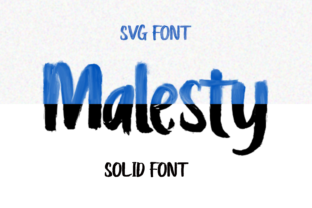 Malesty: A Bold Display Font for Editorial Character