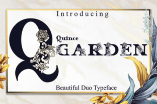 Quince Garden Font: The Display Typeface for Editorial Elegance